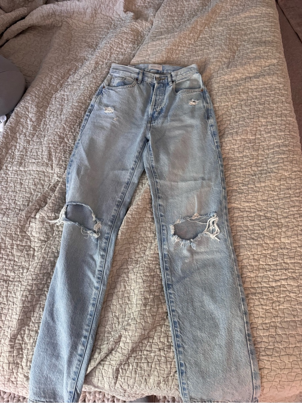Pacific Sunwear Faded Blue High-Waist Denim Jeans